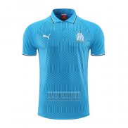 Camiseta De Futbol Polo del Olympique Marsella 2022-2023 Azul