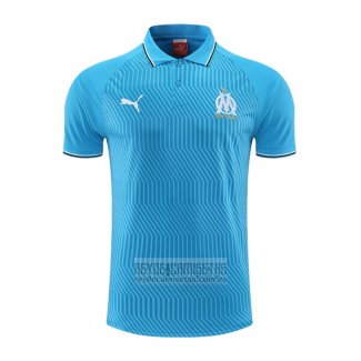 Camiseta De Futbol Polo del Olympique Marsella 2022-2023 Azul