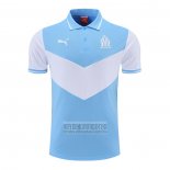 Camiseta De Futbol Polo del Olympique Marsella 2022-2023 Azul y Blanco