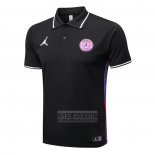 Camiseta De Futbol Polo del Paris Saint-Germain Jordan 2022-2023 Negro