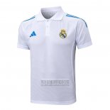 Camiseta De Futbol Polo del Real Madrid 2025-2026 Blanco Azul