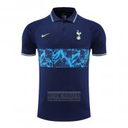 Camiseta De Futbol Polo del Tottenham Hotspur 2022-2023 Azul Oscuro