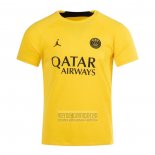 Camiseta De Futbol Pre Partido del Paris Saint-Germain 2023 Amarillo