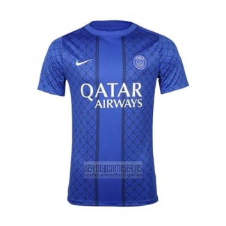 Camiseta De Futbol Pre Partido del Paris Saint-Germain 2025-2026 Azul