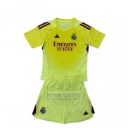 Camiseta De Futbol Real Madrid Portero Nino 2025-2026 Amarillo