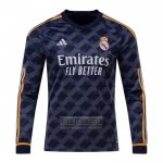 Camiseta De Futbol Real Madrid Segunda Manga Larga 2023-2024