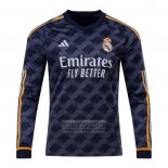 Camiseta De Futbol Real Madrid Segunda Manga Larga 2023-2024