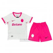Camiseta De Futbol Sporting Special Nino 2025-2026 Blanco Rosa