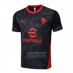 Camiseta De Futbol de Entrenamiento AC Milan 2025-2026 Negro