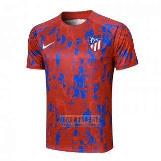 Camiseta De Futbol de Entrenamiento Atletico Madrid 2023-2024 Rojo