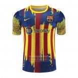 Camiseta De Futbol de Entrenamiento Barcelona 2023-2024 Amarillo y Azul