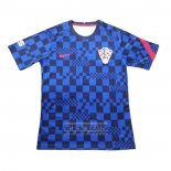 Camiseta De Futbol de Entrenamiento Croacia 2021 Azul