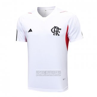 Camiseta De Futbol de Entrenamiento Flamengo 2023-2024 Blanco