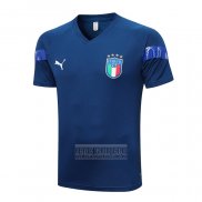 Camiseta De Futbol de Entrenamiento Italia 2022-2023 Azul