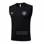 Camiseta De Futbol de Entrenamiento Manchester City Sin Mangas 2025-2026 Negro