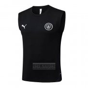 Camiseta De Futbol de Entrenamiento Manchester City Sin Mangas 2025-2026 Negro