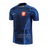 Camiseta De Futbol de Entrenamiento Paises Bajos 2022-2023 Azul