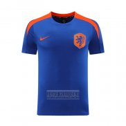 Camiseta De Futbol de Entrenamiento Paises Bajos 2024-2025 Azul