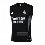 Camiseta De Futbol de Entrenamiento Real Madrid Sin Mangas 2025-2026 Negro