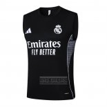Camiseta De Futbol de Entrenamiento Real Madrid Sin Mangas 2025-2026 Negro
