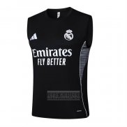 Camiseta De Futbol de Entrenamiento Real Madrid Sin Mangas 2025-2026 Negro
