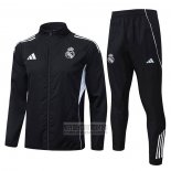 Chandal de Rompevientos del Real Madrid 2025-2026 Negro