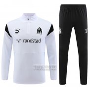 Chandal de Sudadera del Olympique Marsella Nino 2023-2024 Blanco