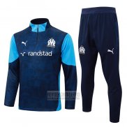 Chandal de Sudadera del Olympique Marsella Nino 2025-2026 Azul