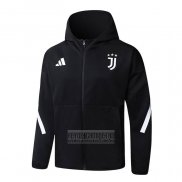 Chaqueta con Capucha del Juventus 2025-2026 Negro