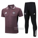 Conjunto Polo del Manchester United 2025-2026 Marron