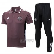 Conjunto Polo del Manchester United 2025-2026 Marron