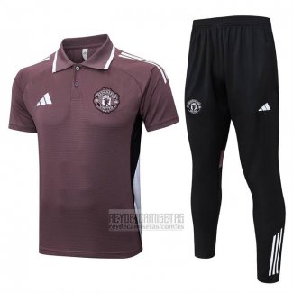 Conjunto Polo del Manchester United 2025-2026 Marron