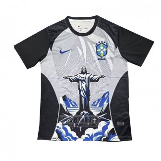 Tailandia Camiseta De Futbol Brasil Jesus 2026 Gris Negro
