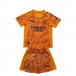 Camiseta De Futbol AC Milan Portero Nino 2025-2026 Naranja