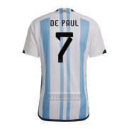 Camiseta De Futbol Argentina Jugador De Paul Primera 2022