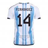 Camiseta De Futbol Argentina Jugador Fernandez Primera 2022