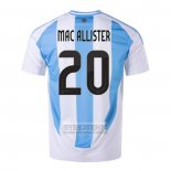 Camiseta De Futbol Argentina Jugador Mac Allister Primera 2024