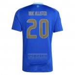 Camiseta De Futbol Argentina Jugador Mac Allister Segunda 2024