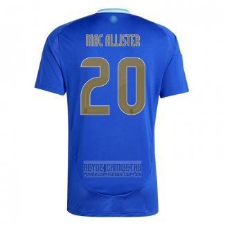 Camiseta De Futbol Argentina Jugador Mac Allister Segunda 2024