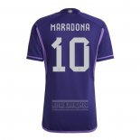 Camiseta De Futbol Argentina Jugador Maradona Segunda 2022