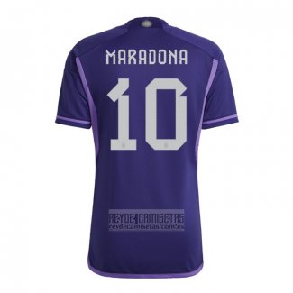 Camiseta De Futbol Argentina Jugador Maradona Segunda 2022