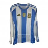 Camiseta De Futbol Argentina Primera Manga Larga 2024