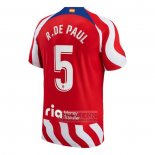 Camiseta De Futbol Atletico Madrid Jugador R.De Paul Primera 2022-2023