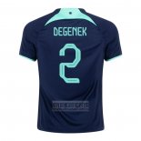 Camiseta De Futbol Australia Jugador Degenek Segunda 2022