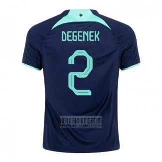 Camiseta De Futbol Australia Jugador Degenek Segunda 2022
