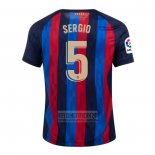Camiseta De Futbol Barcelona Jugador Sergio Primera 2022-2023