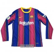 Camiseta De Futbol Barcelona Primera Manga Larga 2020-2021
