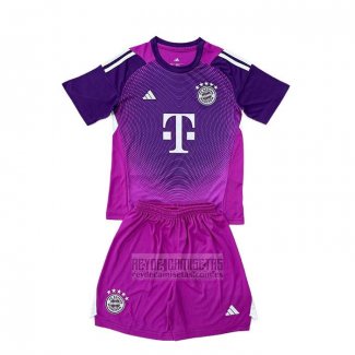 Camiseta De Futbol Bayern Munich Portero Nino 2025-2026 Purpura