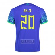 Camiseta De Futbol Brasil Jugador Vini Jr. Segunda 2022