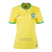 Camiseta De Futbol Brasil Primera Mujer 2022